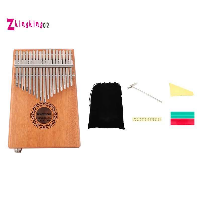 17 Keys Kalimba Eq Thumb Finger Piano Mahogany Musical Instruments Kit Child Beginners Portable Finger Piano Shopee Singapore