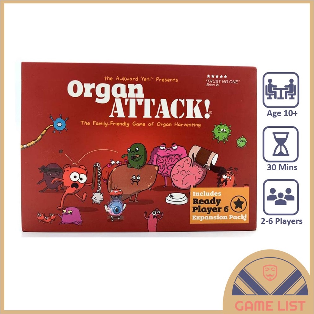 [local Store]organ Attack Card Game Funny Gathering Card Board Game 