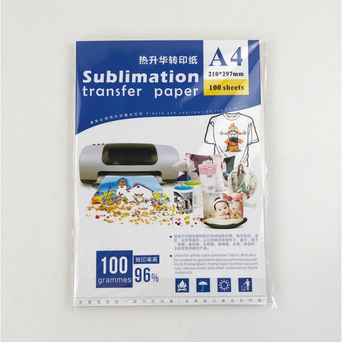 A4 sublimation transfer paper (100 pcs) Shopee Singapore