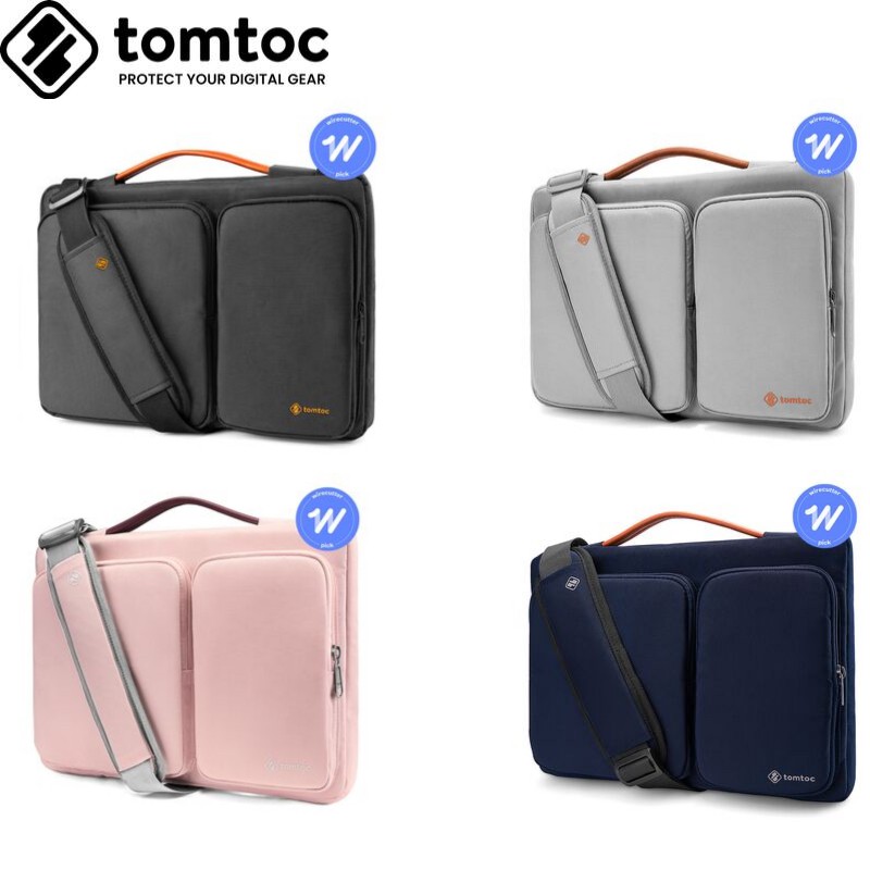 tomtoc 15.6 inch laptop shoulder bag