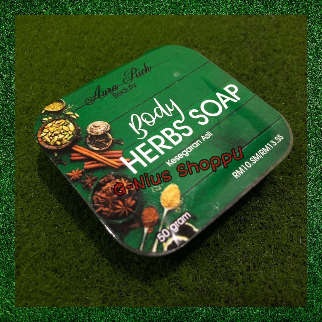 aura rich body herbs soap