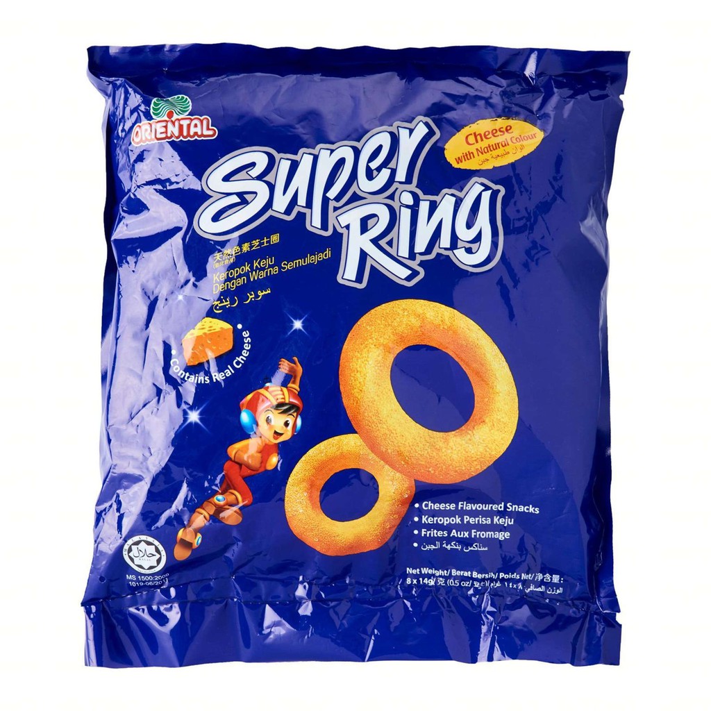 Super Ring Keropok Keju Cheese Ring Snack 60g Oriental Lazada