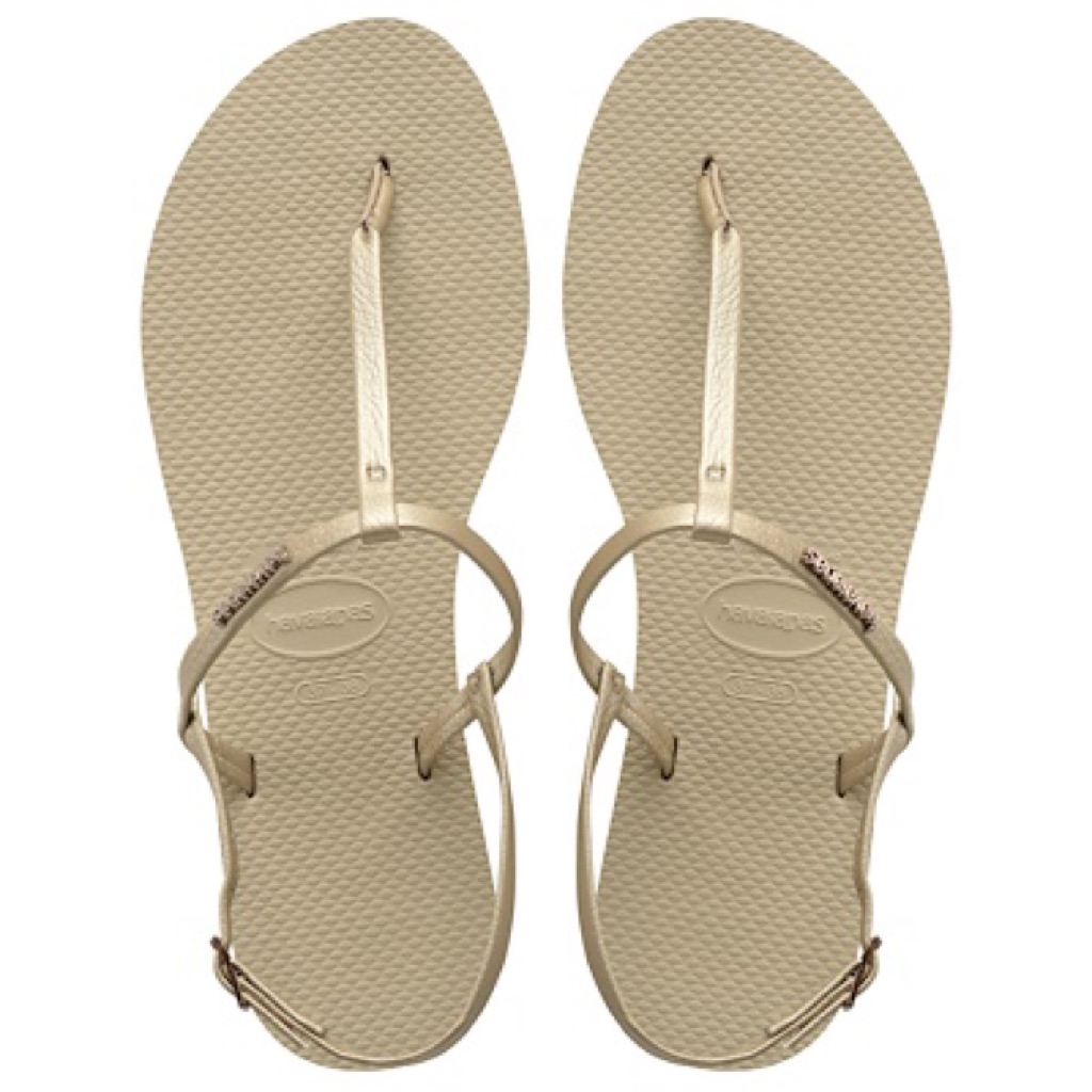 havaianas leather flip flops