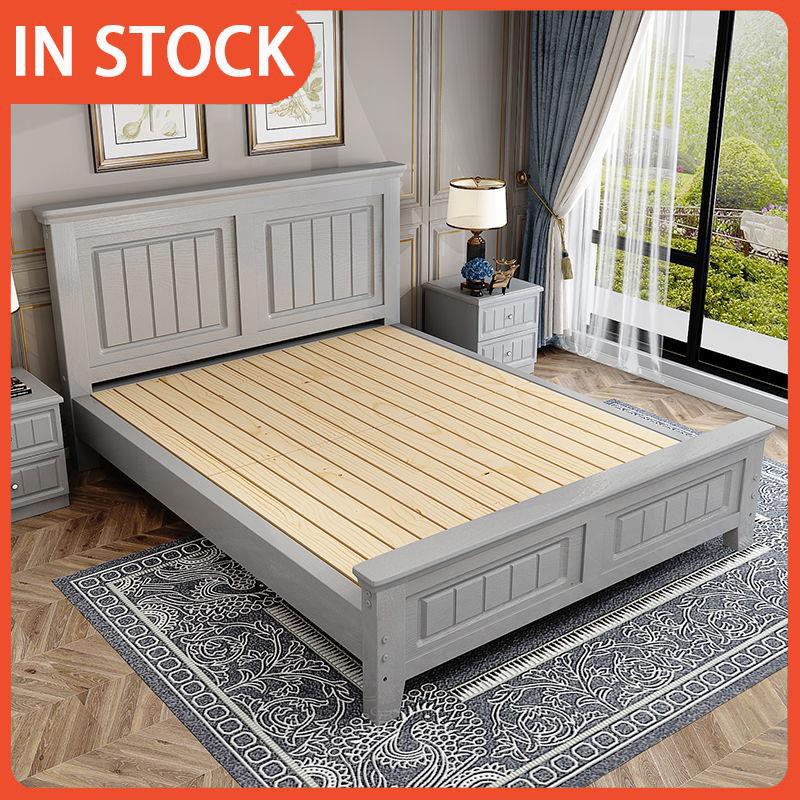 Solid Wooden 1 8m Double Platform Frame, Queen Size Folding Bed Boards