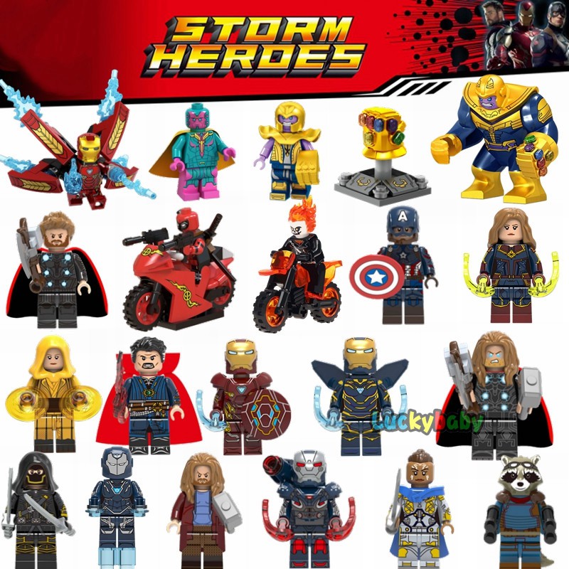 LEGOing Marvel Avengers Endgame Minifigures Iron Man Thanos Thor ...