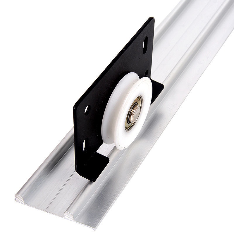 378 Solid Wood Door OldFashioned Sliding Door Wheel Wardrobe Sliding