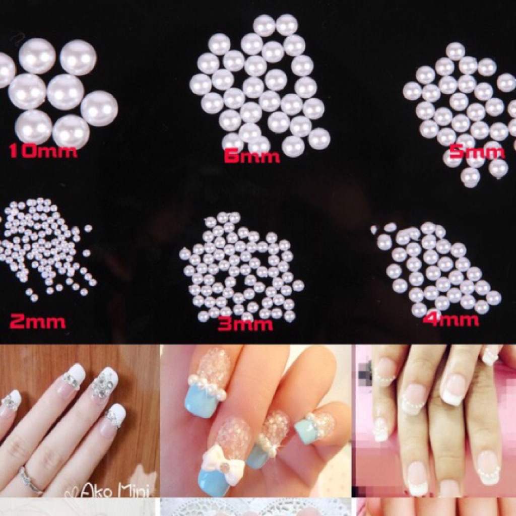 White Pearl For Nail Art Shopee Singapore