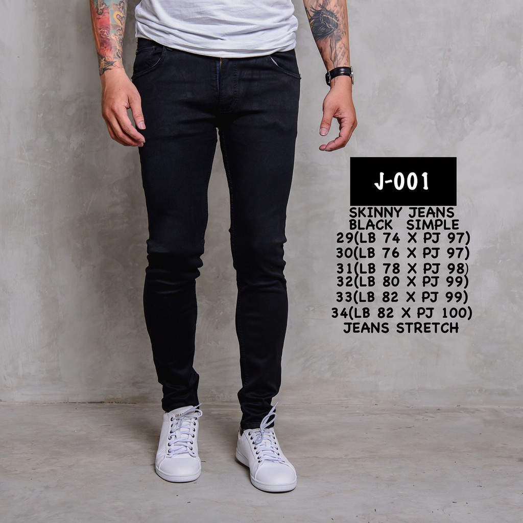 Jasmineolshop Plain Black Jeans Long Pants Nice Cool Solid Black Men S Fashion Plain Shopee Singapore