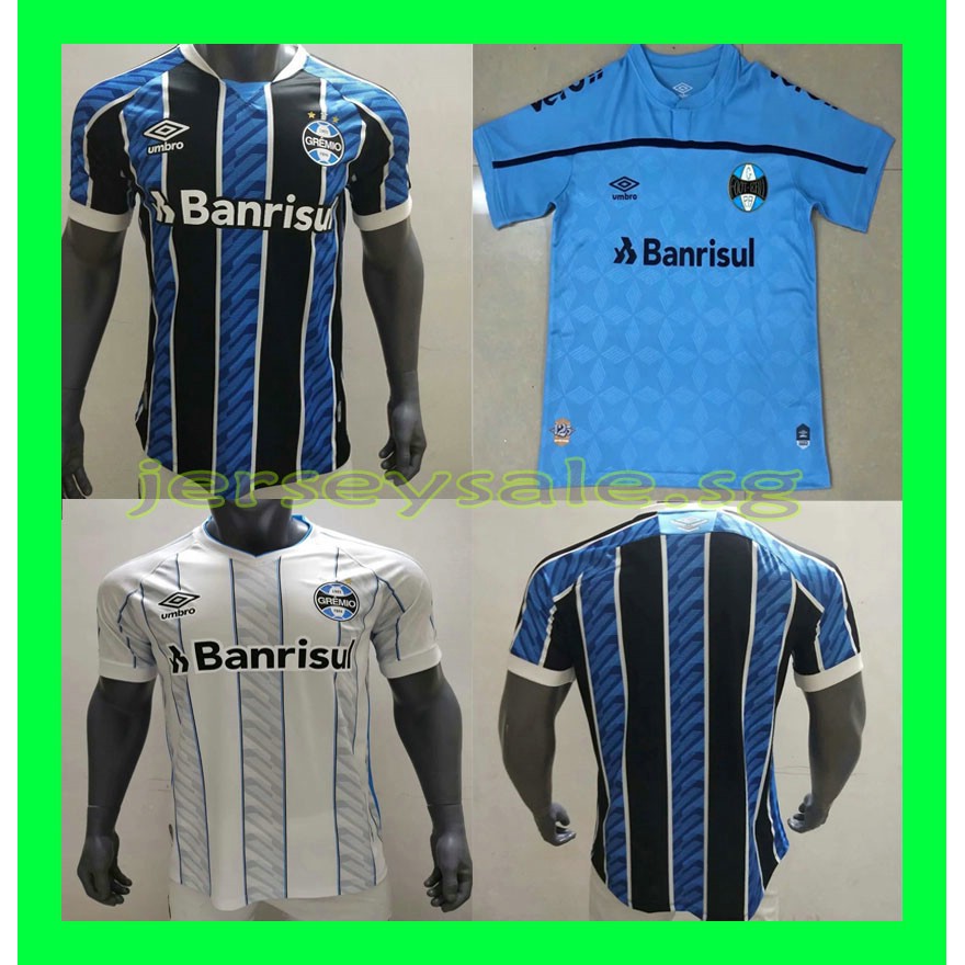 blue white soccer jersey