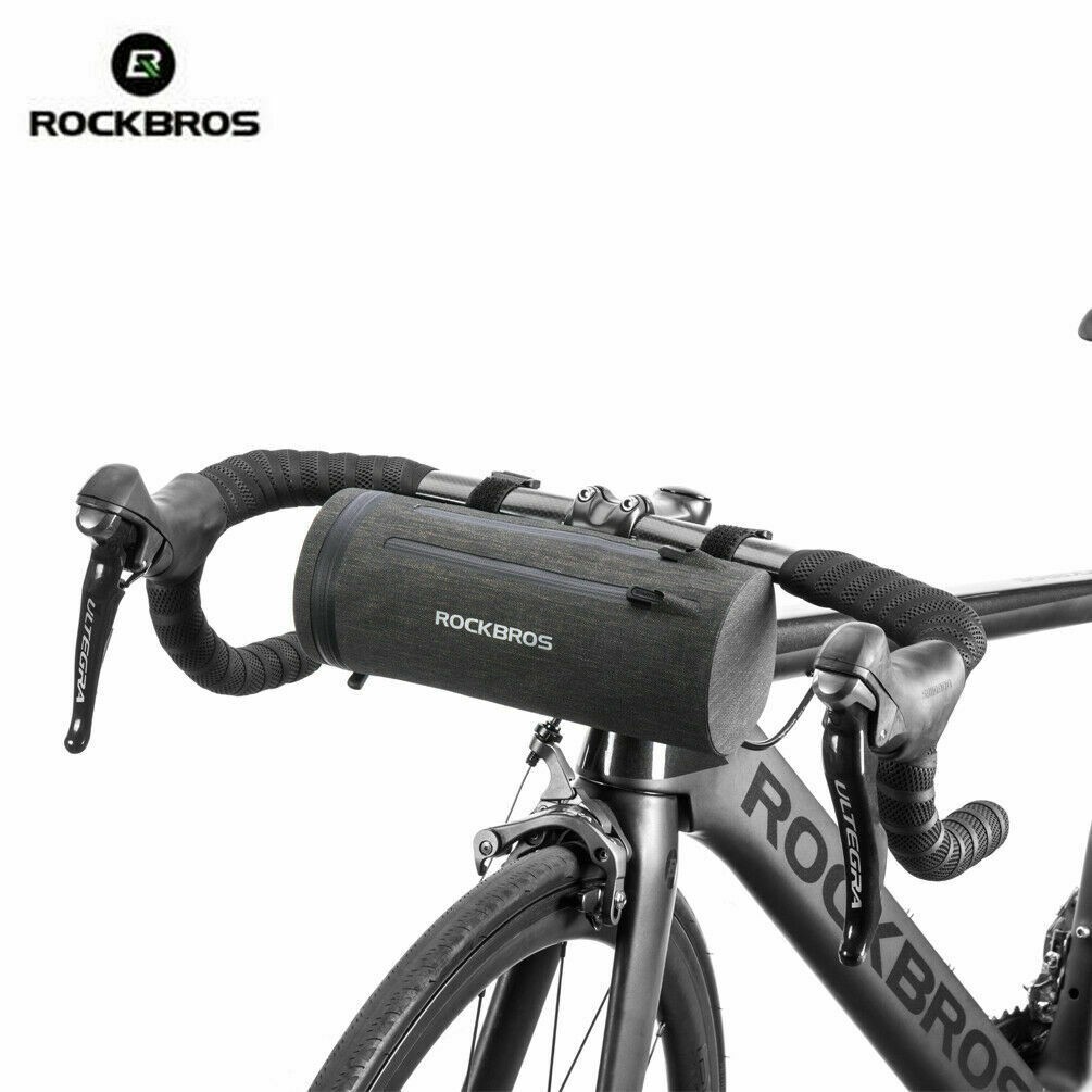 Bike Handlebar Bag Waterproof Front Frame Bag Bicycle Cycling Panniers Black