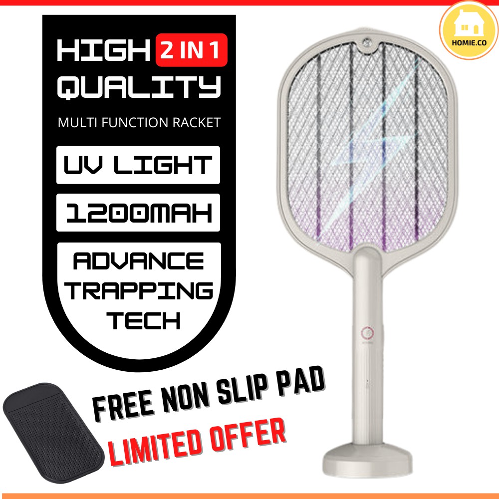 2 in 1 Electric Mosquito Swatter Insect Mosquito Rechargeable Mosquito