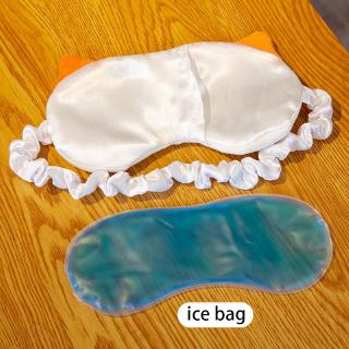11 Styles With Icebag Stuffed Animal Bear Cat Cow Dog Fox Frog Lion Monkey Panda Rabbit Tiger Insomnia Treatment Travel Flight Office Work Sleep Mask Rest Eye Mask Cover Shade Plush Toy Doll Birthday Valentine Holiday Gift #6