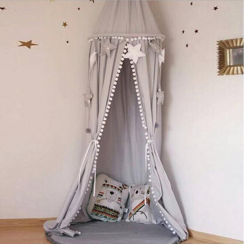 round canopy crib