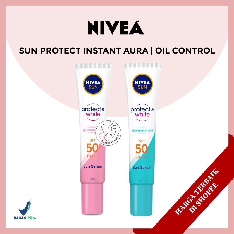 Nivea Sun Face Serum Instant Aura SPF50+ Protect & White Oil Control