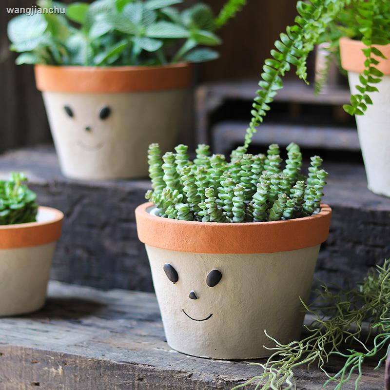 Ceramic Flower Pot Creative Snowman Planter Green Plant Flower Shopee Singapore
