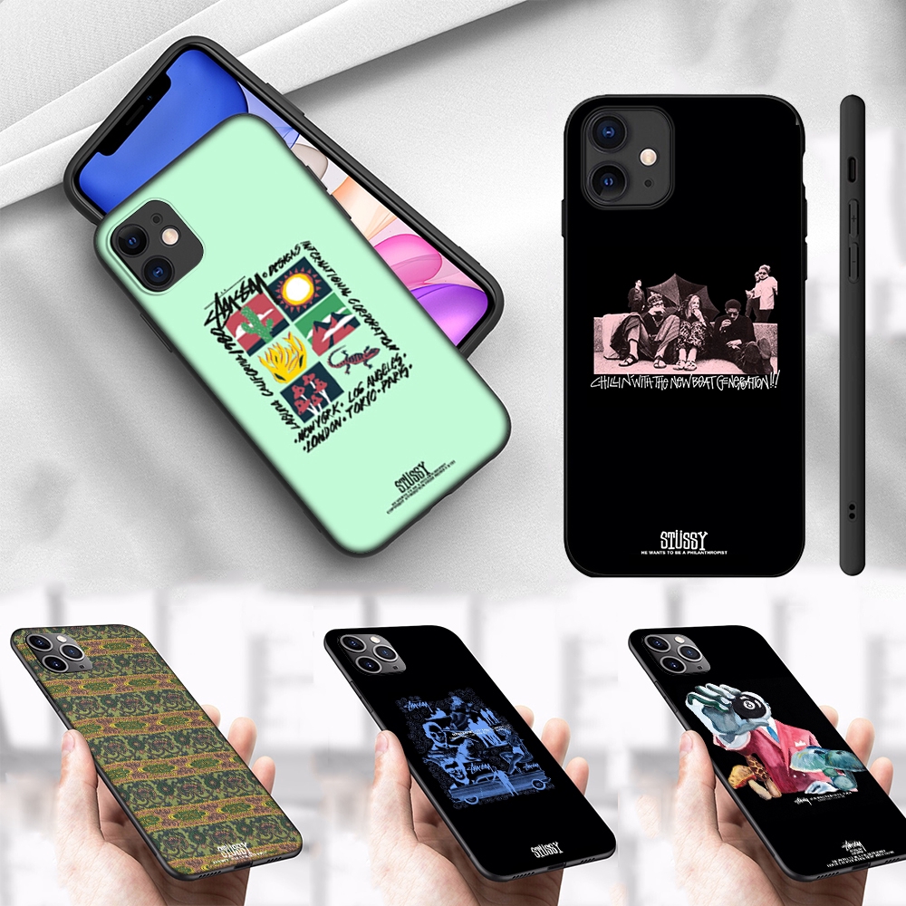 Iphone 11 Pro Max Phone Black Soft Silicon Tpu Case Ns51 Stussy Shopee Singapore