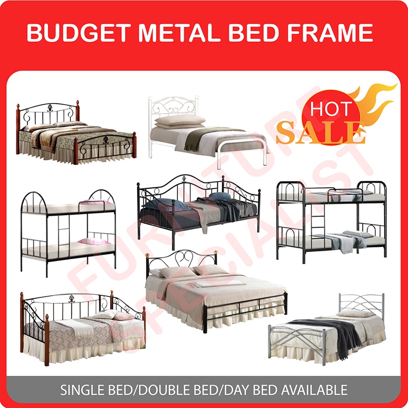 Furniture Specialist BUDGET METAL BED FRAME (SINGLE/ SUPER SINGLE ...