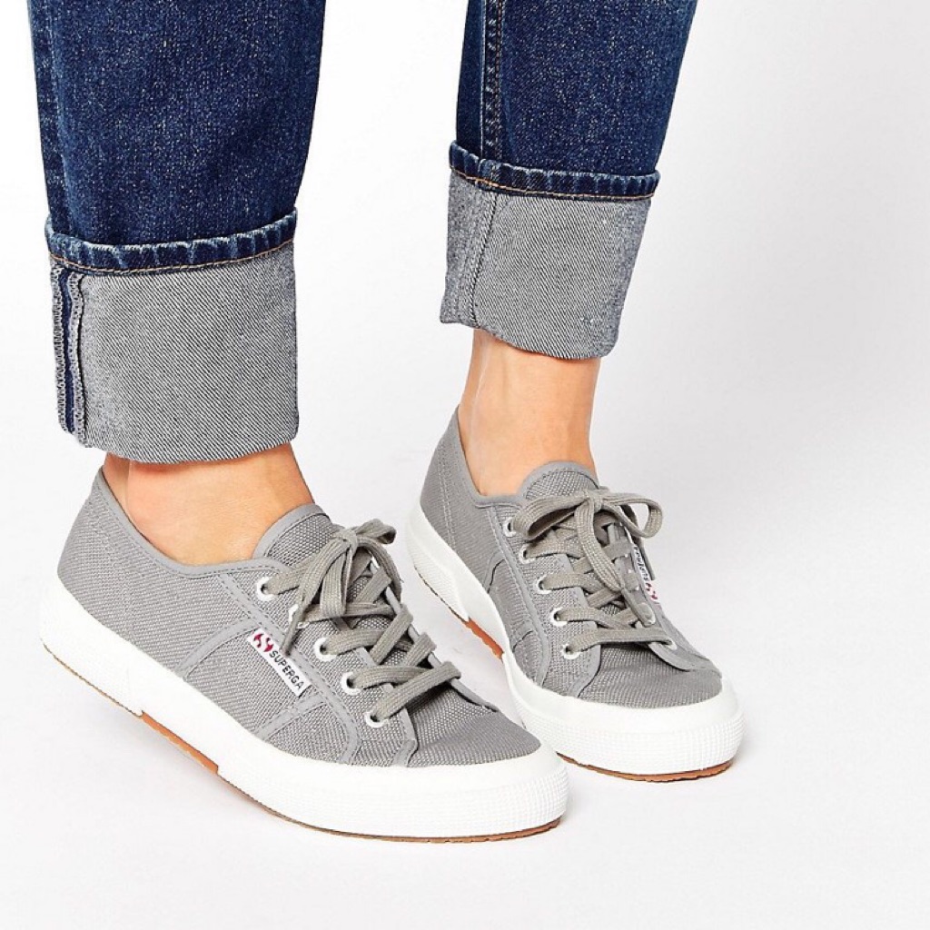 superga grey sneakers