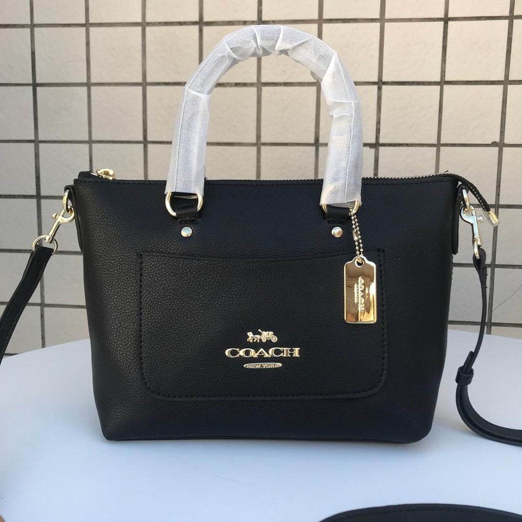 COACH F31466 MINI EMMA SATCHEL HAND BAG WOMEN BAG BLACK SLING BAG SHOULDER BAG | Shopee Singapore