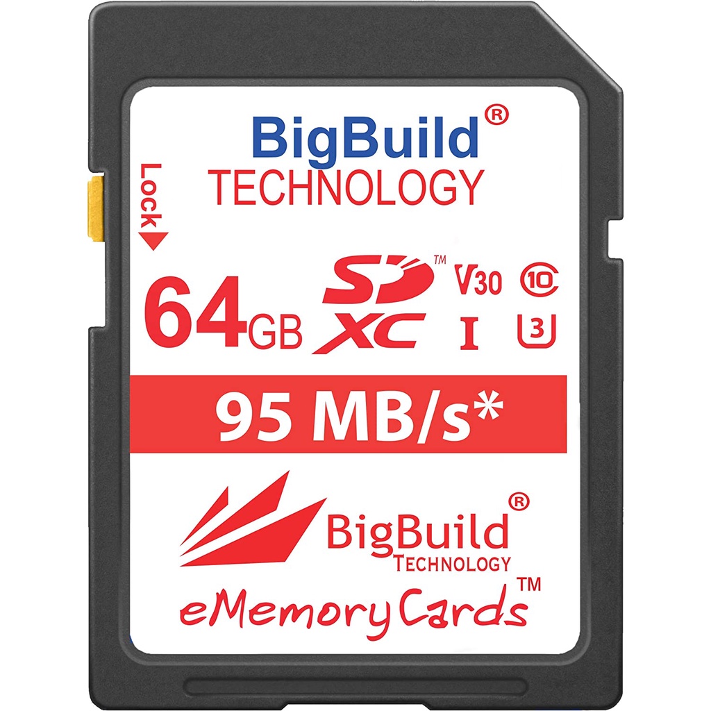 BigBuild Technology 64GB U3 95MB/s Memory Card For Olympus OM D E M1 ...