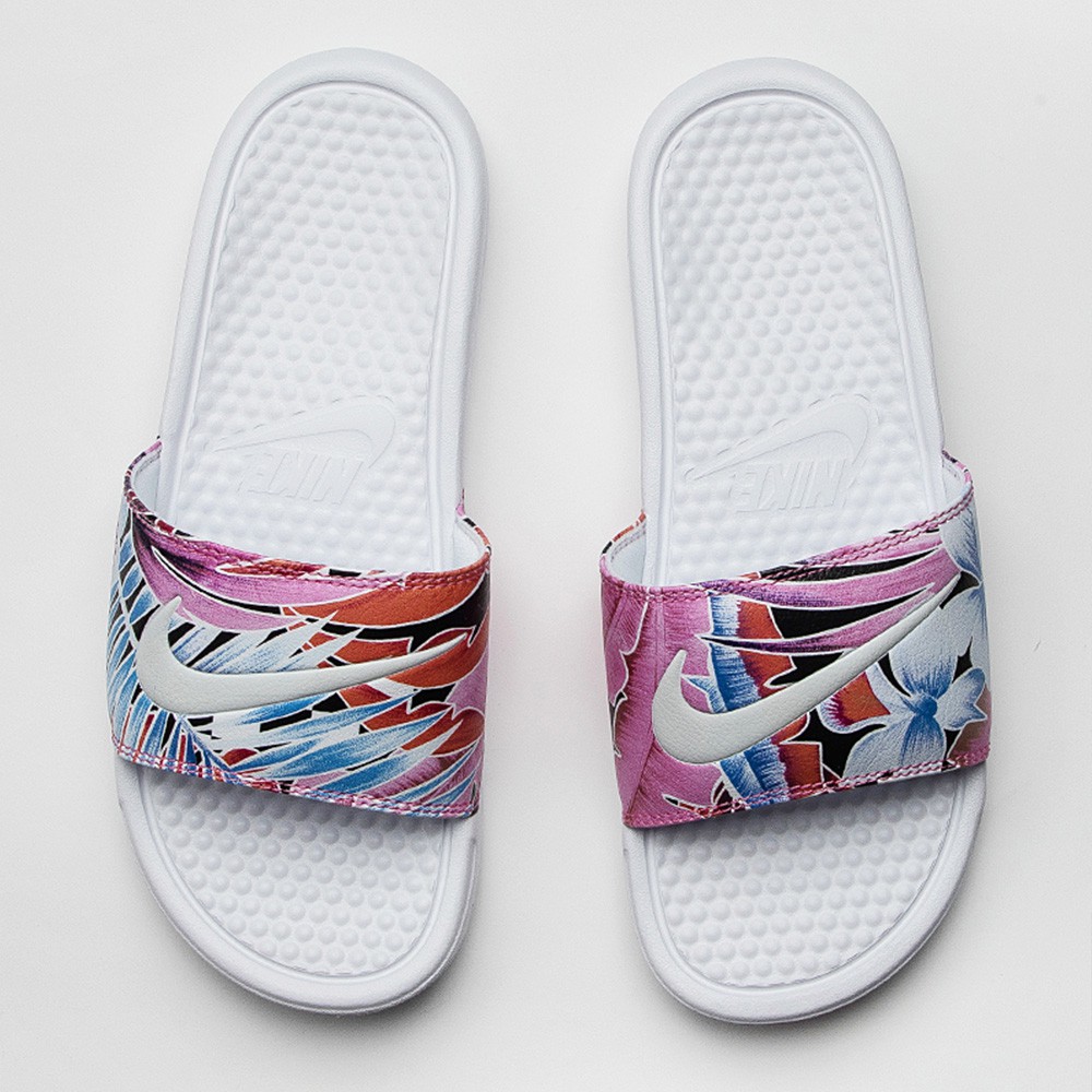 nike floral slippers