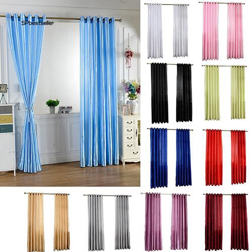 Spbs Solid Window Door Room Panel Shade Curtain Drape Blind