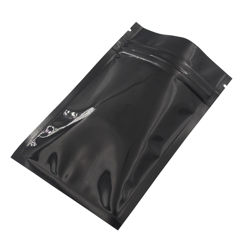3.3x5.1in New Flat Silver Metallic Mylar Zip Top Bag in Various QTY  8.5x13cm 