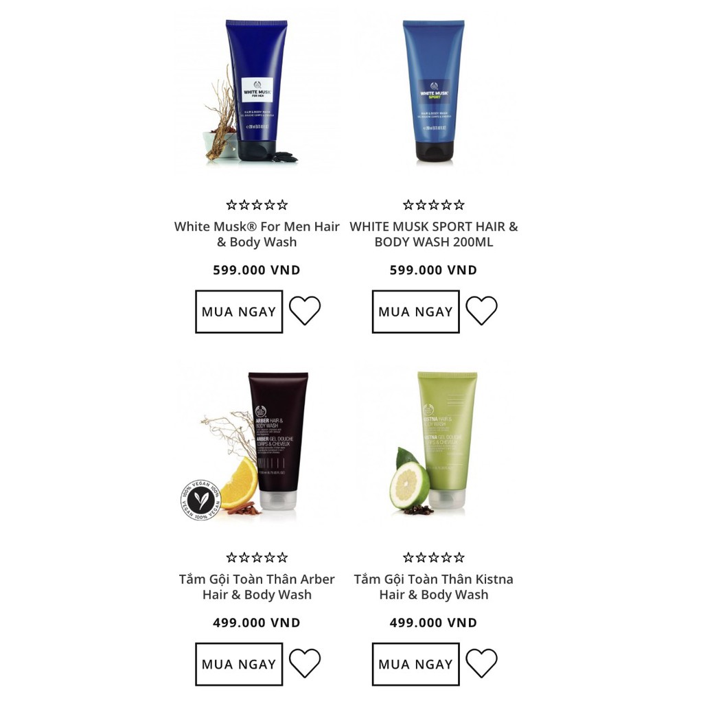 The Body SHOP White Musk for Men Arber Kistna Hair & Body Wash 200mL Shopee Singapore