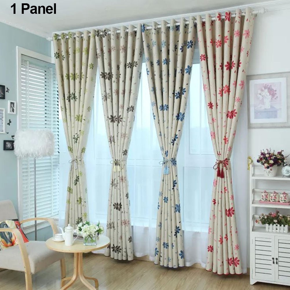 Blackout Drapes Living Room Blinds Bedroom Curtain Baby Room Shadow Floral