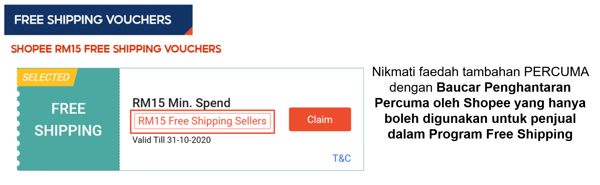 Pengenalan Kepada Program Rm15 Free Shipping Shopee Shopee My Seller Education Hub