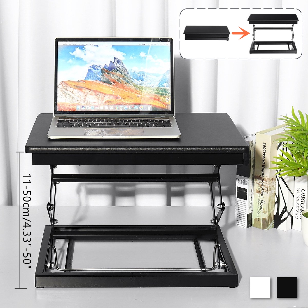 Height Adjustable Standing Desk Desktop Stand Up Desk Riser Laptop