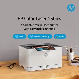 Hp Color Laser 150nw Wireless Printer Print Only Manual Duplex Laser One Year Warranty Beecost