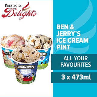 Ben & Jerry's Ice Cream Pint All YOUR Favourites Bundle of 3