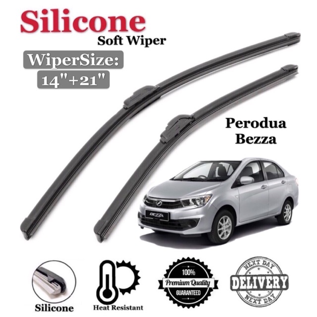 Perodua Bezza Silicone Soft Wiper Shopee Singapore
