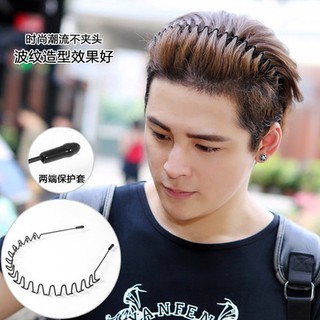 Korean Men's Invisible Hairpin Hair Hoop Headdress Boy Wave Pressure Hair  Tide People Back Wash Face Hair Clip Headband | Shopee Singapore