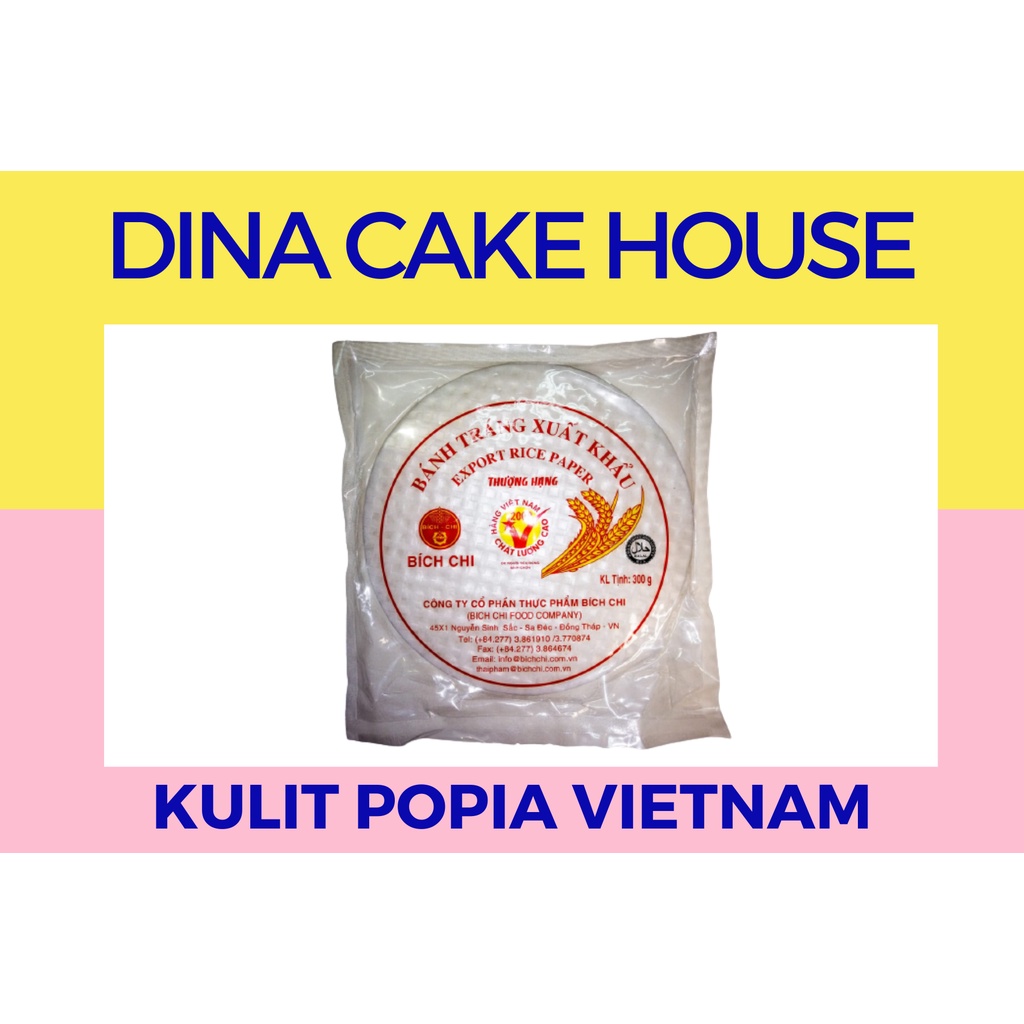 Halal Kulit Popia Vietnam Banh Trang Xuat Khau Vietnam Rice Paper 300g Shopee Singapore