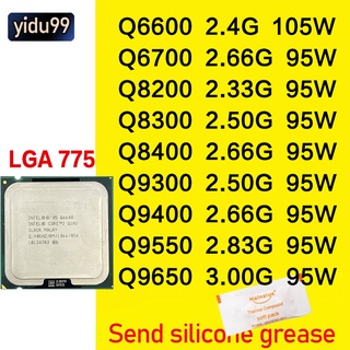 Intel Core 2 Q6600 Q8200 q8300 q8400 q9400 q9500 9550 q9650 quad-core integrated graphics CPU LGA 775-pin support G41 p41 p43 motherboard desktop processor