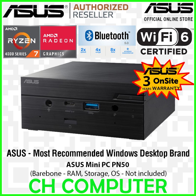 Asus Mini Pc Pn50 Ultracompact Mini Pc With Amd Ryzen 7 Processor Pn50 r042md Shopee Singapore