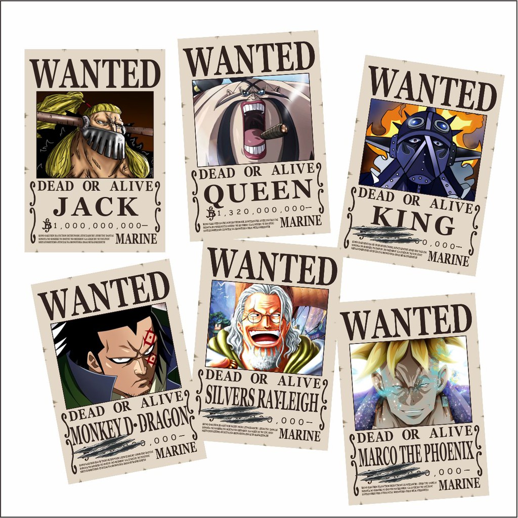 One Piece Bounty Poster Pigura
