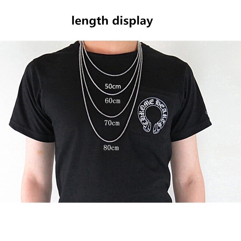 Brand new simple style stainless steel pendant chain,50cm-70cm necklace for pendant.(not including pendant or ring.)