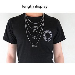 Image of thu nhỏ Brand new simple style stainless steel pendant chain,50cm-70cm necklace for pendant.(not including pendant or ring.) #4