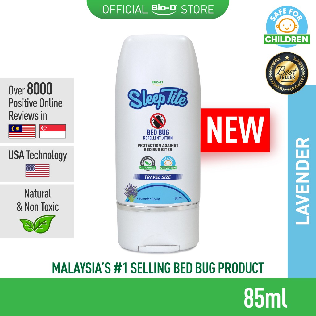 Shop Malaysia Bio D Sleeptite Bed Bug Repellent Lotion Lavender 80 Ml Shopee Singapore