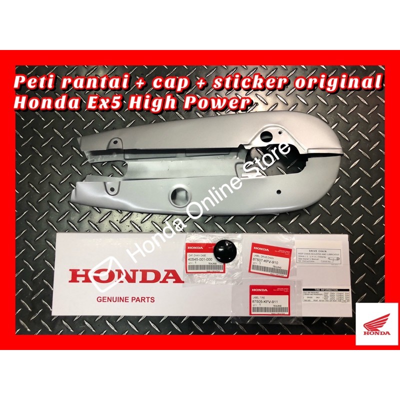 Combo Peti Rantai Cap Sticker Honda Ex5 High Power 100 Honda Original Shopee Singapore