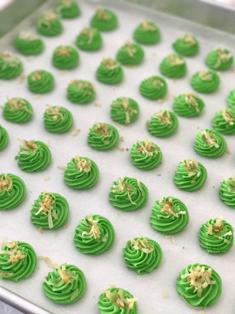 Pandan Butter Cookies Bake With Paws