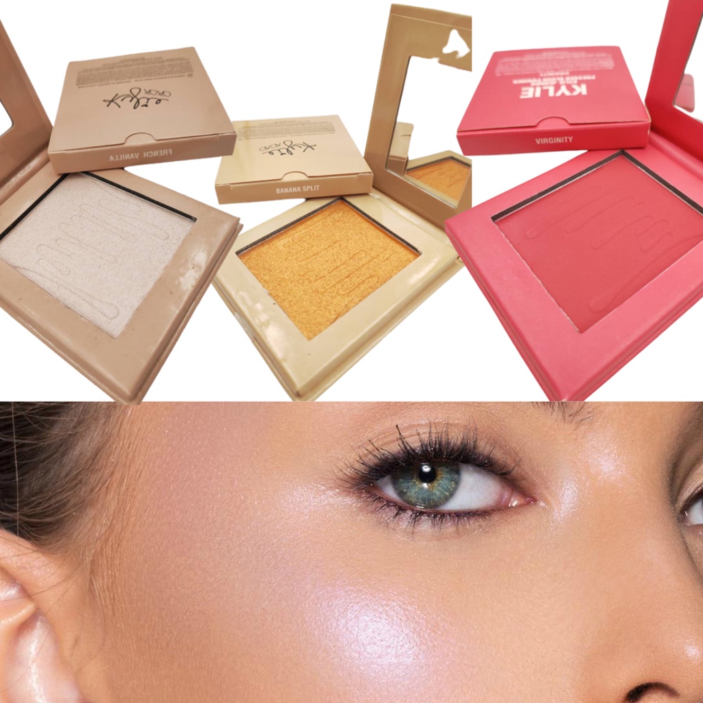 KYLIE JENNER Beauty Makeup Shimmer Highlighter Iluminador Contouring Pigmented Highlight Blush