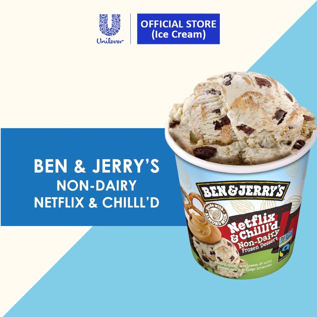 Ben & Jerry's NonDairy Netflix & Chilll'd Ice Cream pint 473ml