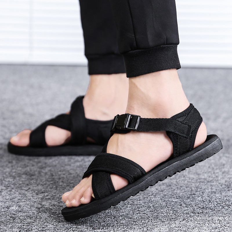 Fashion Men Beach Sandals Summer Leather Men Sandals Shopee Singapore