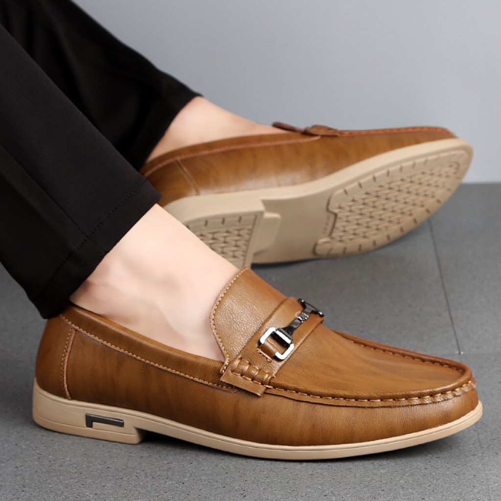 ️Men's Luxury Genuine Leather Loafers Male Casual Leather Shoes Doug ...