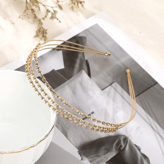 Image of thu nhỏ Chic Rhinestone Alloy Headband Party Wedding Multilayer Butterfly Crystal Hair Band Girls Hair Accessories #7