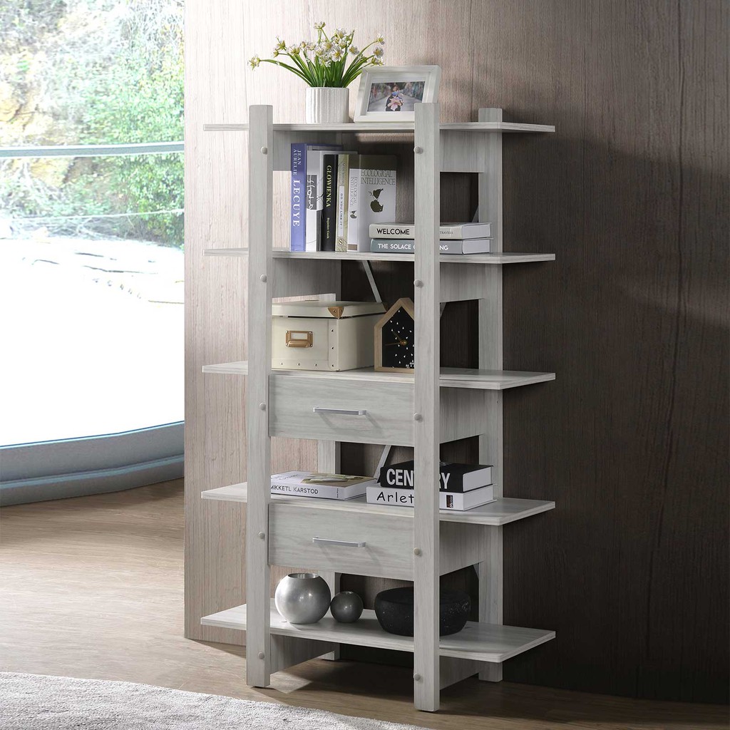 Bookshelf In White Oak Free Installation Delivery Display